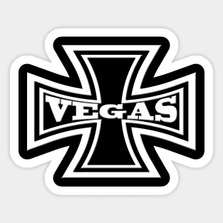 Iron Cross Vegas Motorcycle Sticker